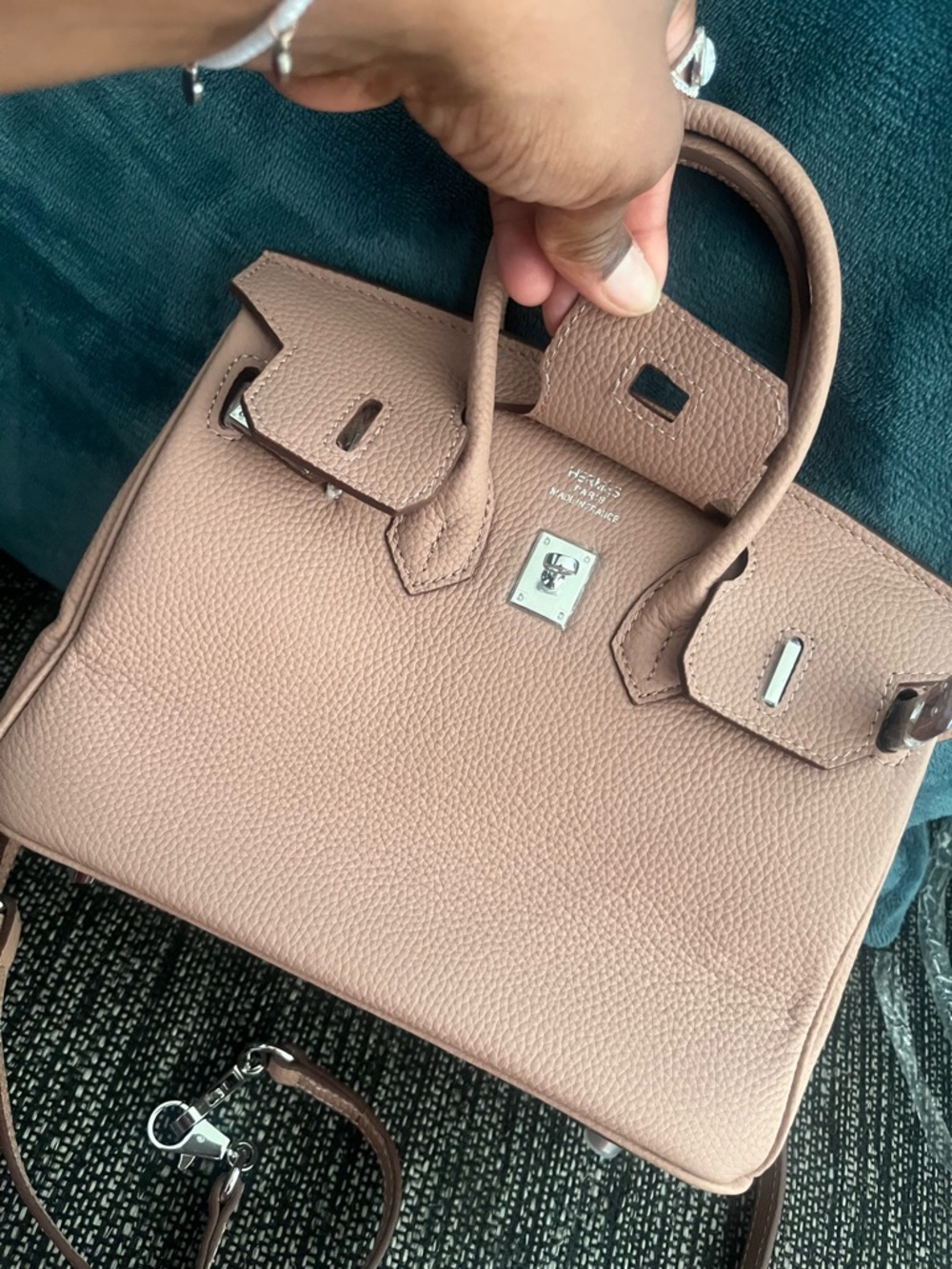 Hermes Birkin Dusty Pink Togo Leather Top-Handle Satchel